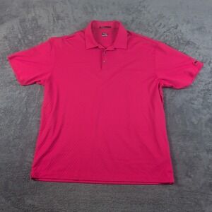 Tiger Woods Collection Nike Fit Dry Golf Polo Shirt Men's Size XXL Sunday Red